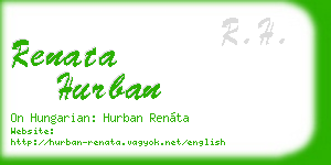 renata hurban business card